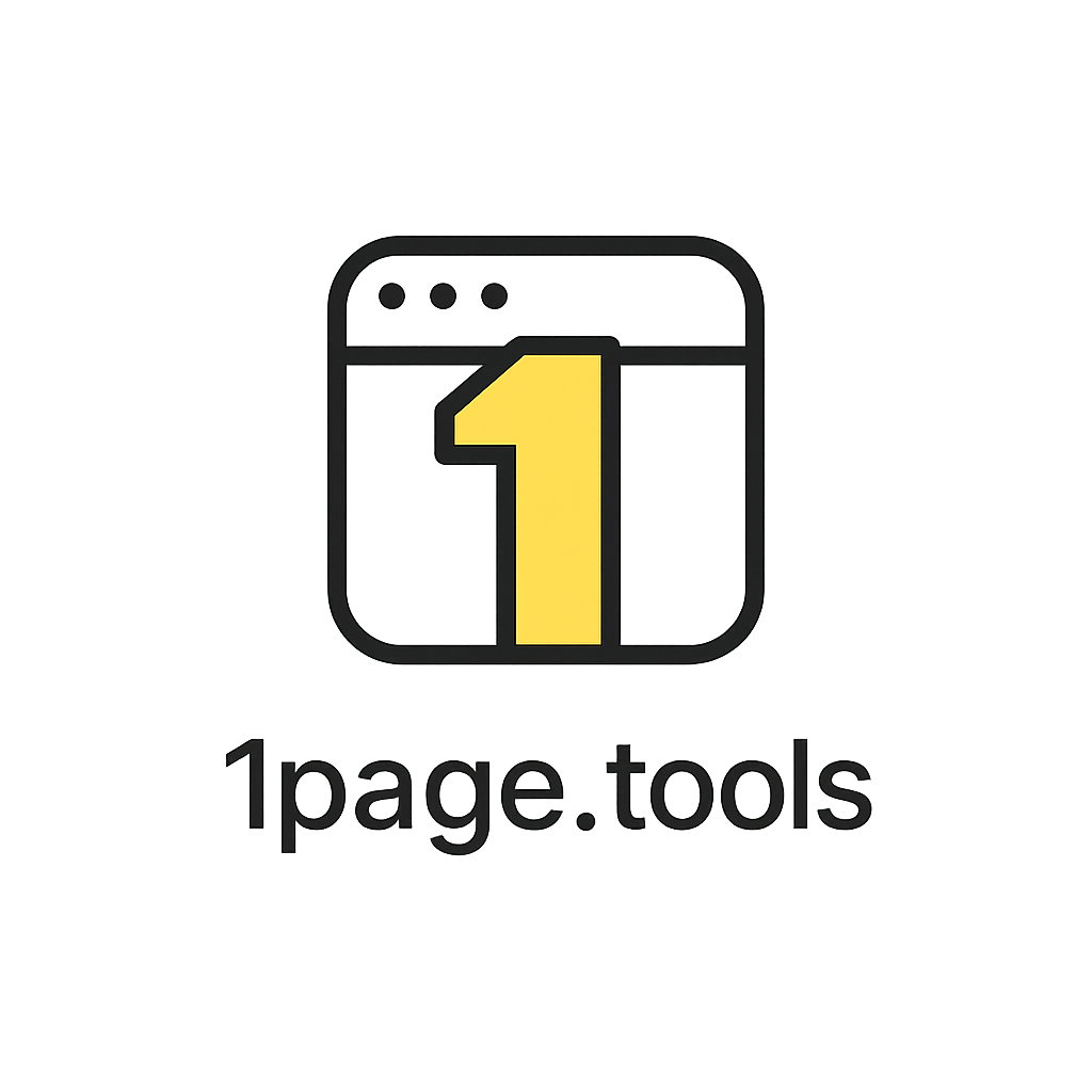 1Page Tools Logo